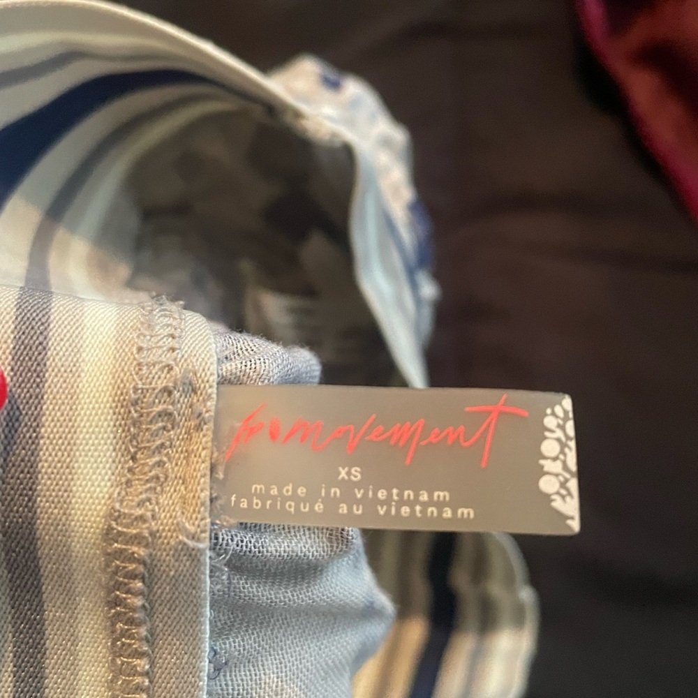 Blue Striped Women's Casual pants